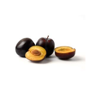 Ciruela y coco frutal